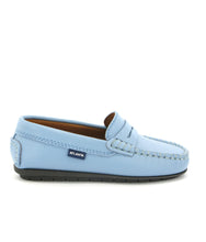 Atlanta Mocassin Blue Sky Smooth Penny Loafer