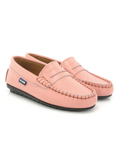 Atlanta Mocassin Saumon Smooth Leather Penny Loafer