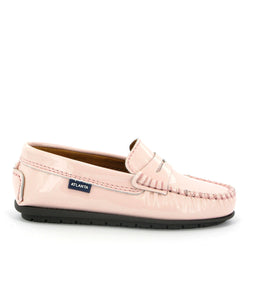 Atlanta Mocassin Pink Patent Penny Loafer