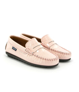 Atlanta Mocassin Pink Patent Penny Loafer