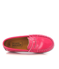 Atlanta Mocassin Fuschia Patent Penny Loafer