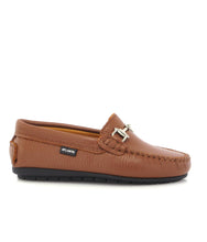 Atlanta Mocassin Cuoio Grainy Buckle Loafer