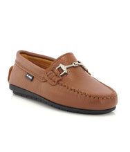 Atlanta Mocassin Cuoio Grainy Buckle Loafer