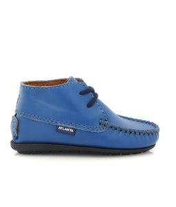 Atlanta Baby Blue Ocean Smooth Leather Bootie