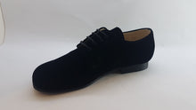 Beberlis Black Velvet Oxford Dress Shoes