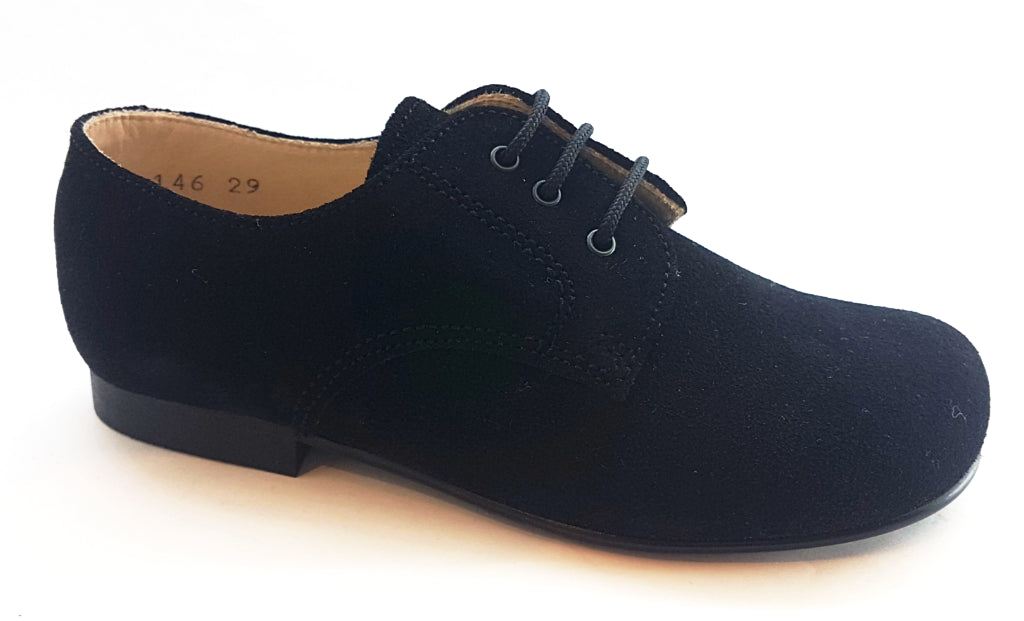 Beberlis Black Suede Oxford Dress Shoes