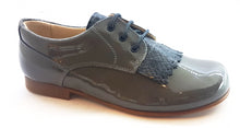 Beberlis Patent Grey Oxford Tassle Dress Shoes