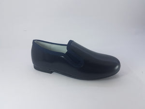 Shawn & Jeffery Navy Blue Leather Smoking Shoe