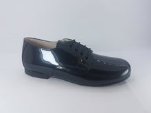 Shawn & Jeffery Boys Black Patent Leather shine Narrow Dress Shoe