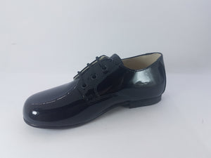 Shawn & Jeffery Navy Patent Leather Dress Shoe