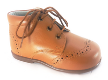 Shawn & Jeffery Lugguage Tan Leather Baby Bootie