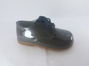 Shawn & Jeffery Grey Pizzara Patent Dress Shoe