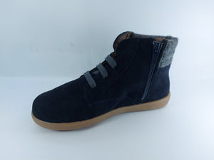 Eli Navy Suede Booties