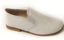 Beberlis White Patent Leather Slip On Smoking Shoe