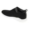 Venettini Venus Black Knit White Bar Sneaker Sock Shoes