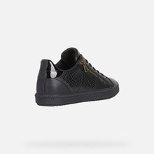 Geox Blomiee Black Side Zipper Sneakers