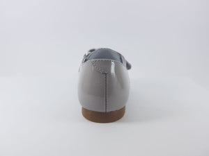 Beberlis Patent Grey Velcro Dress Shoe