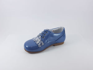 Beberlis Blue Silver Fringe Dress shoe