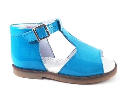 Beberlis Patent Aqua Hightop Sandals