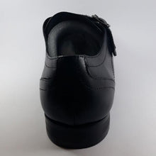 Venettini Baker Black Double Buckle Dress Shoe