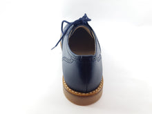 Shawn & Jeffrey Navy Leather Oxford Shoe