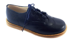 Shawn & Jeffrey Navy Leather Oxford Shoe