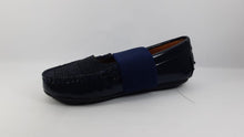 Venettini Lily Navy Oil Moccasin with Strap