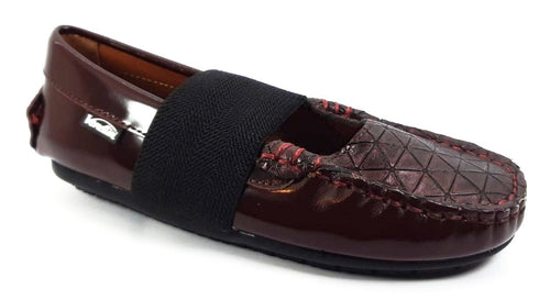 Venettini Lily Bordeau Moccasin with Strap