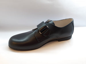Shawn & Jeffery Boys Dark Blue Marino Velcro Dress Shoe