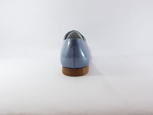 Beberlis Patent Blue Design Oxford Dress Shoes