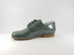 Beberlis Patent Kaki Oxford Dress Shoes