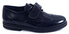 Beberlis Dylan Black Velcro Leather Design Dress Shoe