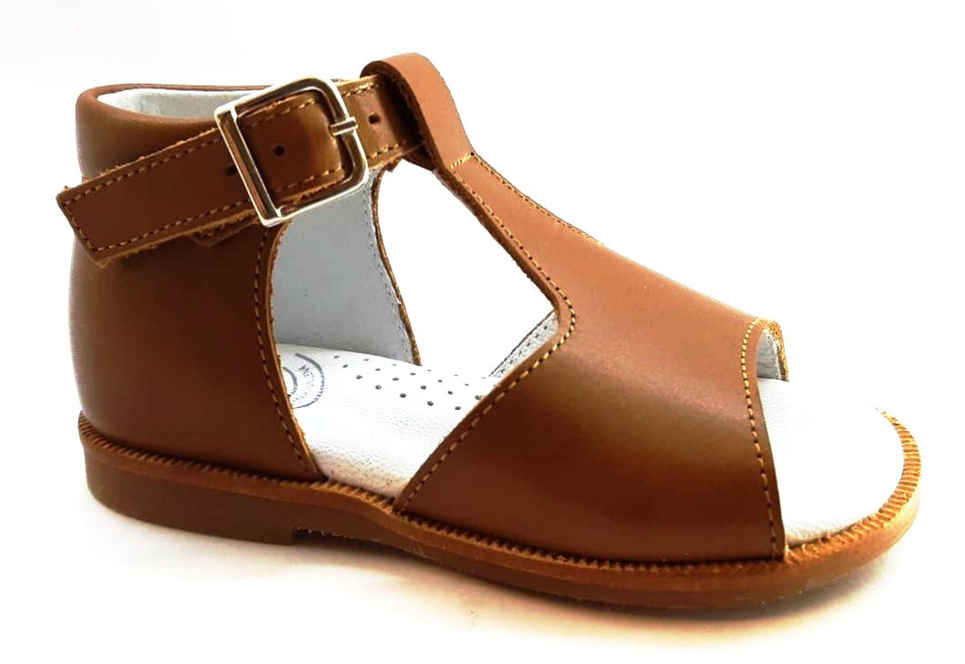 Beberlis Tan Leather Hightop Sandals