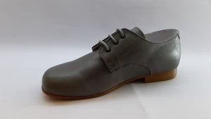 Beberlis Grey Leather  Oxford Dress Shoes