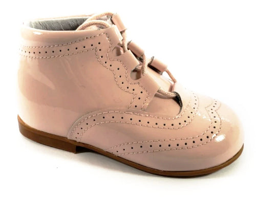 Shawn & Jeffery Baby Pink Patent Leather Bootie