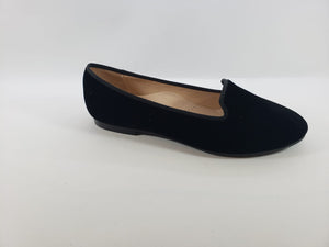 Beberlis Black Velvet Flats