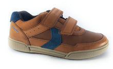 Geox Poseido Cognac Leather Sneaker School Shoe