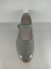 Shawn & Jeffery Girls Light Grey Patent Classic Button Mary Jane