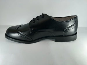 Shawn & Jeffery Black Leather Classic Dress Shoes