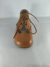 Shawn & Jeffery Baby Tan Leather Open Bootie