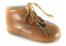 Shawn & Jeffery Baby Tan Leather Open Bootie