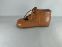 Shawn & Jeffery Baby Tan Leather Open Bootie