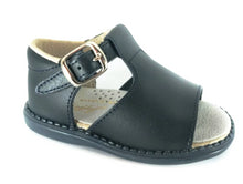 Shawn & Jeffery Navy Kartada Leather Baby Sandals