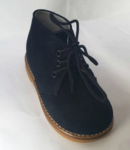 Shawn & Jeffery Black Lace up Suede Leather Booties