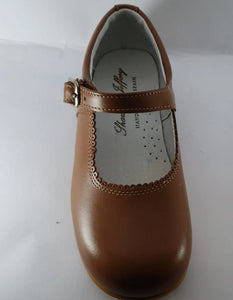 Shawn & Jeffery Roble Tan Leather Classic Mary Jane