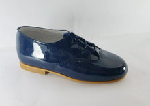 Shawn & Jeffery Navy Patent Leather Dress Shoe