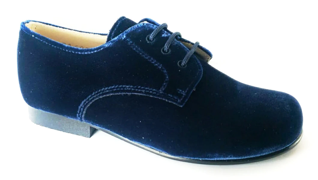 Beberlis Oceano Blue Velvet Dress Shoe