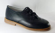 Shawn & Jeffrey Black Leather Oxford Shoe