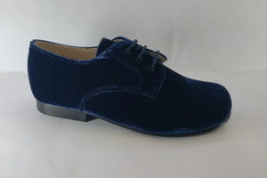 Beberlis Oceano Blue Velvet Dress Shoe