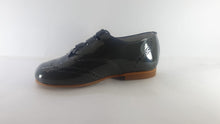 Shawn & Jeffery Dark Grey Designed Patent Dress Shoe